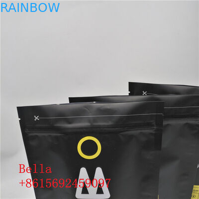 Épaisseur adaptée aux besoins du client recyclable rayée par aluminium de sacs de café de papier d'emballage