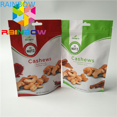 Emballage de collations personnalisé en papier laminé 100 g Mylar k Pour biscuits / fruits secs