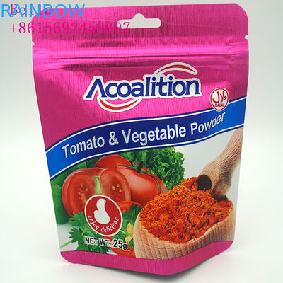 Les sachets en matière plastique de papier d'aluminium empaquetant, tiennent des sacs de poche pour la nourriture industrielle