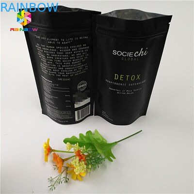 Sacs de collations Mylar laminés, sac à fermeture à glissière en aluminium pour poudre de bœuf