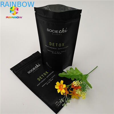 Sacs de collations Mylar laminés, sac à fermeture à glissière en aluminium pour poudre de bœuf