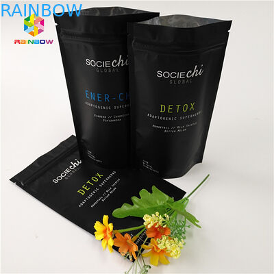 Sacs de collations Mylar laminés, sac à fermeture à glissière en aluminium pour poudre de bœuf