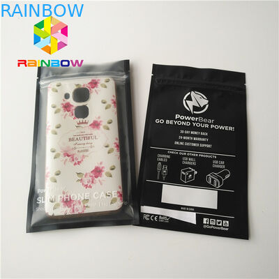 Les sachets en matière plastique réutilisés par zip-lock empaquetant, coutume d'USB imprimée tiennent des poches