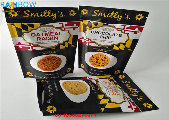 Les sachets en matière plastique argentés clairs empaquetant la serrure refermable de fermeture éclair met en sac le papier d'aluminium