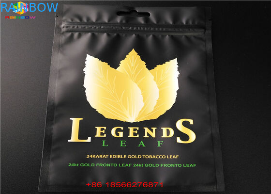 Le papier d'aluminium met en sac les sachets en matière plastique empaquetant le côté trois scellé avec le zip-lock supérieur