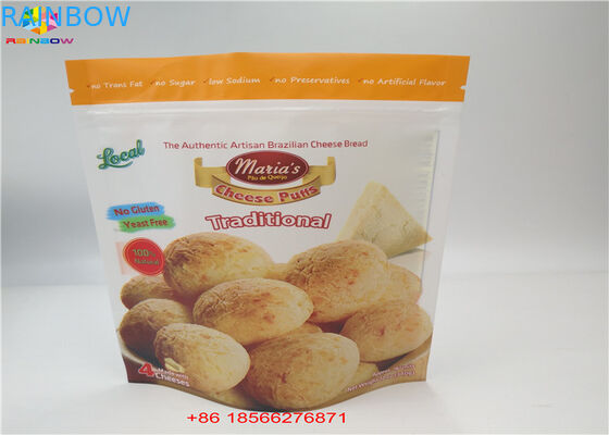 Le papier d'aluminium met en sac les sachets en matière plastique empaquetant le côté trois scellé avec le zip-lock supérieur