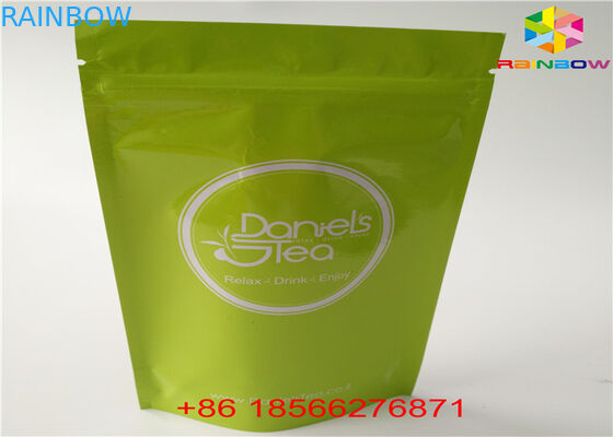 Le papier d'aluminium met en sac les sachets en matière plastique empaquetant le côté trois scellé avec le zip-lock supérieur