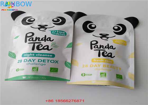 Le papier d'aluminium met en sac les sachets en matière plastique empaquetant le côté trois scellé avec le zip-lock supérieur