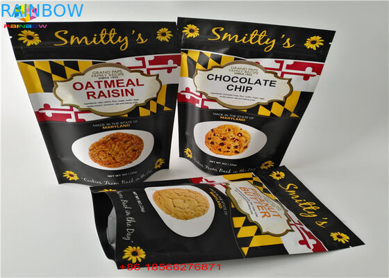 Les entailles zip-lock de larme étanches à l'humidité tiennent les sacs en aluminium de paquet de jour de poche pour le casse-croûte