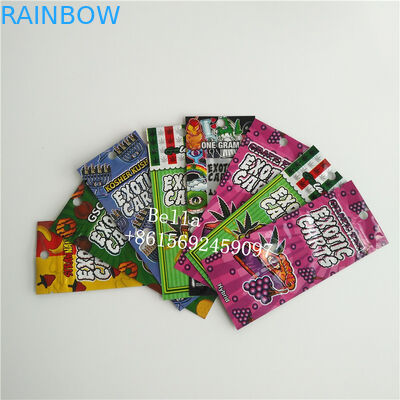 La cartouche de Vape tiennent le GV fait sur commande de serrure de fermeture éclair de logo d'emballage de poche diplômée