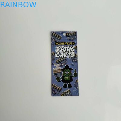 Sachets en matière plastique réutilisables empaquetant le sac exotique de Mylar d'astuce d'or de chariots avec le zip-lock