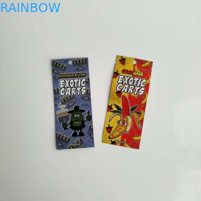 Sachets en matière plastique réutilisables empaquetant le sac exotique de Mylar d'astuce d'or de chariots avec le zip-lock