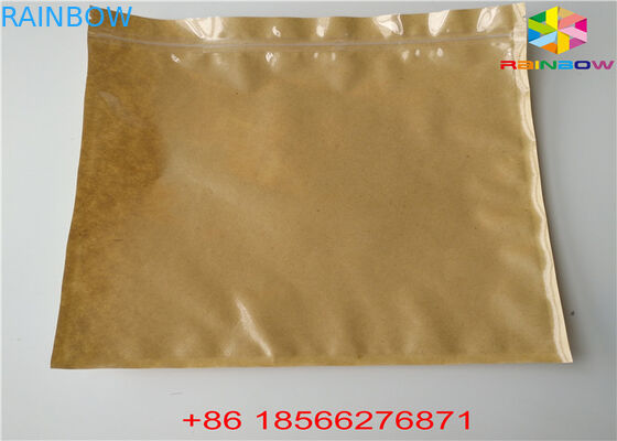 La poche adaptée aux besoins du client réutilisable de nourriture de sacs en papier tiennent la preuve zip-lock d'odeur avec la fenêtre