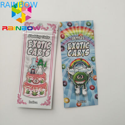 Sachets en matière plastique de cartouche de Vape empaquetant sacs de Mylar de chariots exotiques de Mario de mini