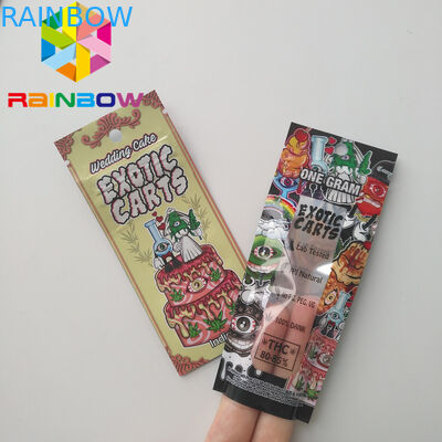 Sachets en matière plastique de cartouche de Vape empaquetant sacs de Mylar de chariots exotiques de Mario de mini