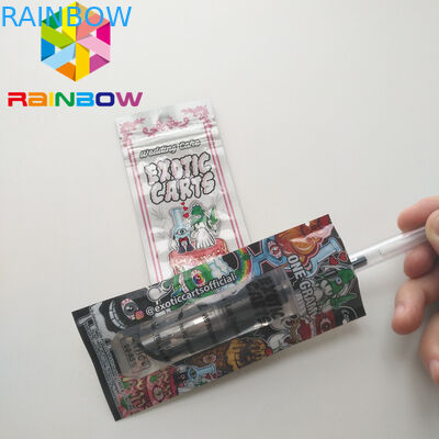 Sachets en matière plastique de cartouche de Vape empaquetant sacs de Mylar de chariots exotiques de Mario de mini