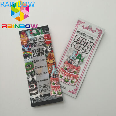 Sachets en matière plastique de cartouche de Vape empaquetant sacs de Mylar de chariots exotiques de Mario de mini