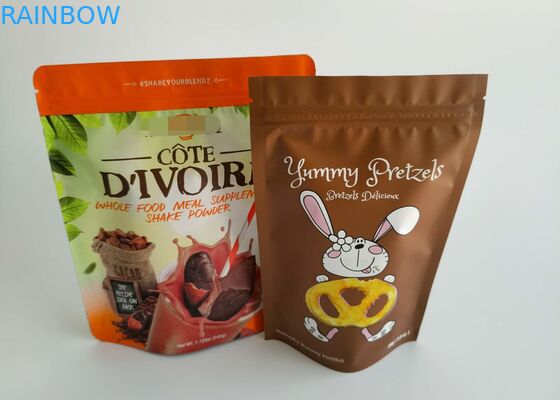 Foil d'aluminium stratifié Stand up k Sacs de viande de bœuf séchée Snack Emballage Durable