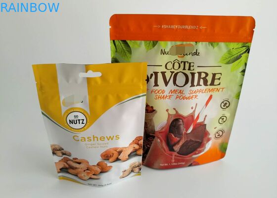 Chia organique sème l'impression de gravure de sac d'emballage alimentaire de biscuits de casse-croûte avec la tirette