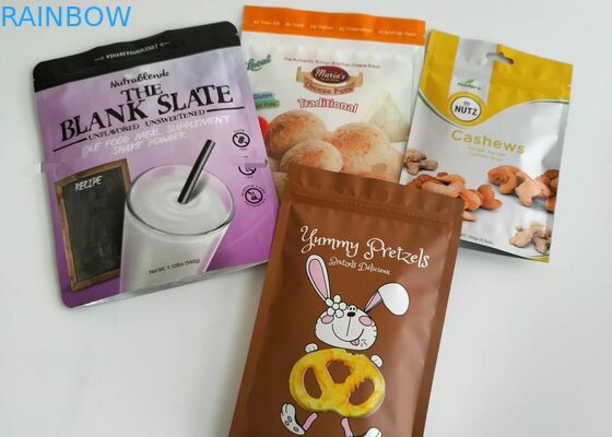 Le stockage de joint hermétique de Superfood Moringa d'infusion de papier aluminium met en sac le logo fait sur commande d'impression