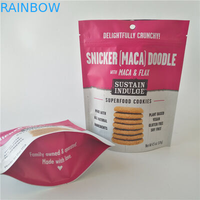 Logo fait sur commande de casse-croûte de GV d'emballage en plastique de sac Mylar Doypack pour des pommes chips/biscuits