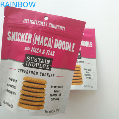 Logo fait sur commande de casse-croûte de GV d'emballage en plastique de sac Mylar Doypack pour des pommes chips/biscuits