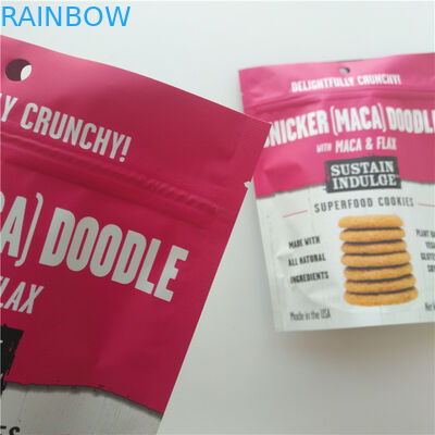 Logo fait sur commande de casse-croûte de GV d'emballage en plastique de sac Mylar Doypack pour des pommes chips/biscuits