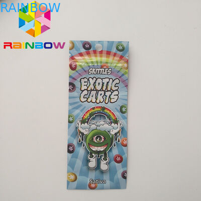 Mini sacs zip-lock de Mylar, cartouche exotique de Vape de chariots d'emballage alimentaire de Mylar olographe