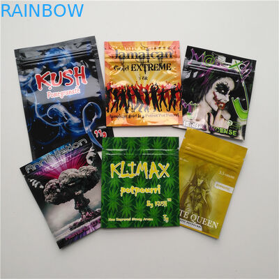 Les petits sachets en matière plastique Gummies comestible d'encens de fines herbes soutient le sac de sucreries de Frogies