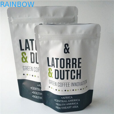 Les sacs à thé rescellables empaquetant le papier d'aluminium tiennent le sac de café avec la valve