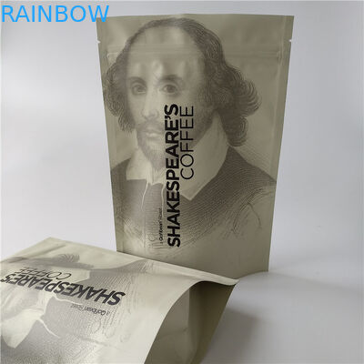 Les sacs à thé rescellables empaquetant le papier d'aluminium tiennent le sac de café avec la valve