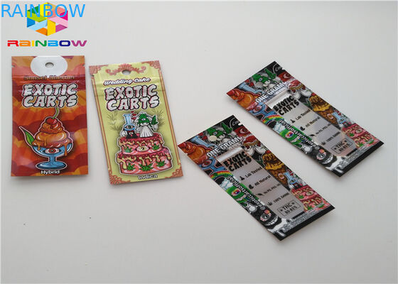 Taille faite sur commande de poche d'emballage alimentaire de sachets en plastique de serrure de fermeture éclair de papier d'aluminium avec l'entaille de larme