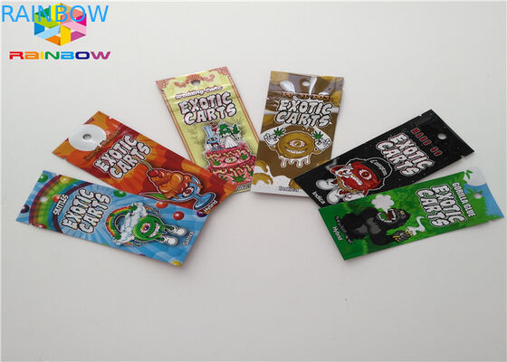 Taille faite sur commande de poche d'emballage alimentaire de sachets en plastique de serrure de fermeture éclair de papier d'aluminium avec l'entaille de larme