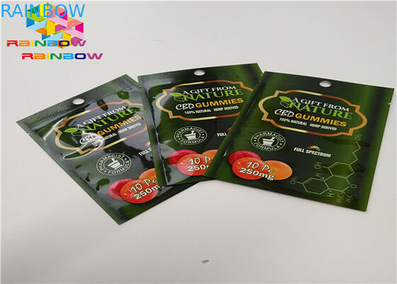 Taille faite sur commande de poche d'emballage alimentaire de sachets en plastique de serrure de fermeture éclair de papier d'aluminium avec l'entaille de larme