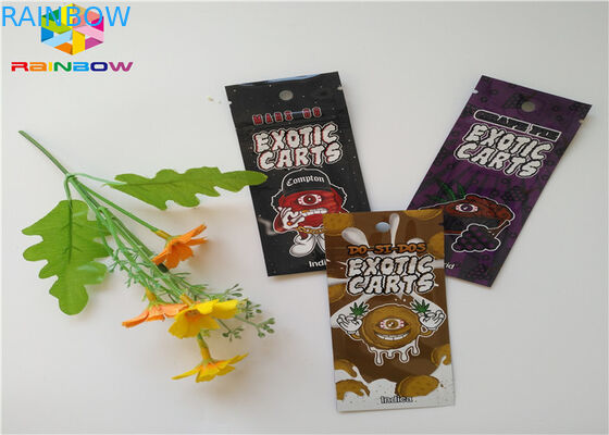 Taille faite sur commande de poche d'emballage alimentaire de sachets en plastique de serrure de fermeture éclair de papier d'aluminium avec l'entaille de larme