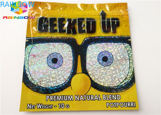 Empaquetage rescellable de cartouche d'huile des sachets en plastique d'encens de fines herbes AC1003 CBD Vape appliqué