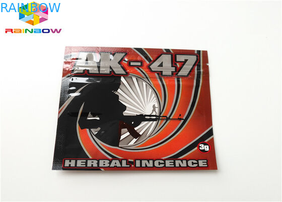 Empaquetage rescellable de cartouche d'huile des sachets en plastique d'encens de fines herbes AC1003 CBD Vape appliqué