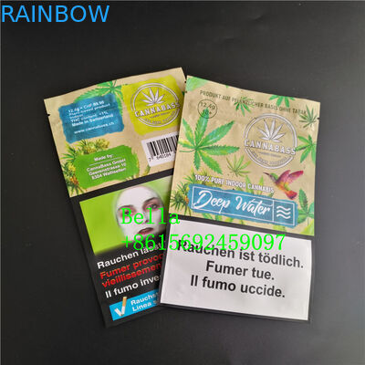 Poche avant claire de sachet de paquet de Gummies de mastication de grenouille des sachets en plastique de fermeture éclair de Mylar CBD