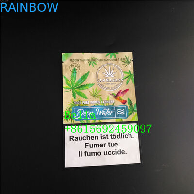 Les feuilles zip-lock de tabac d'emballage de fines herbes d'encens de Mylar tiennent l'épaisseur du sac 120-180 MIC