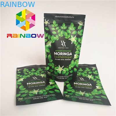 Les sachets en matière plastique de finition extérieure mate empaquetant la tirette tiennent le sac à poudre de protéine