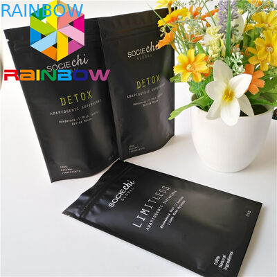 La catégorie comestible matérielle tiennent le sac à poudre en forme de cône de Moringa de poche de tirette avec le revêtement d'aluminium