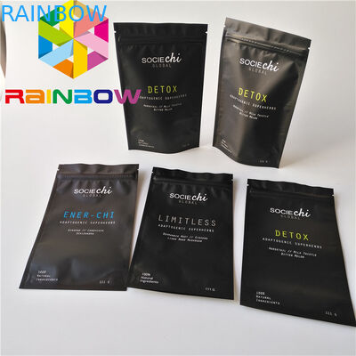 La catégorie comestible matérielle tiennent le sac à poudre en forme de cône de Moringa de poche de tirette avec le revêtement d'aluminium