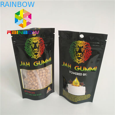 Mylar stratifié par aluminium imprimé zip-lock tiennent l'emballage de cannabis de mauvaise herbe de Mmj de poches