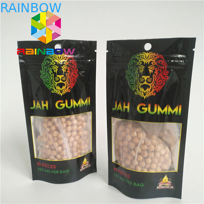 Mylar stratifié par aluminium imprimé zip-lock tiennent l'emballage de cannabis de mauvaise herbe de Mmj de poches