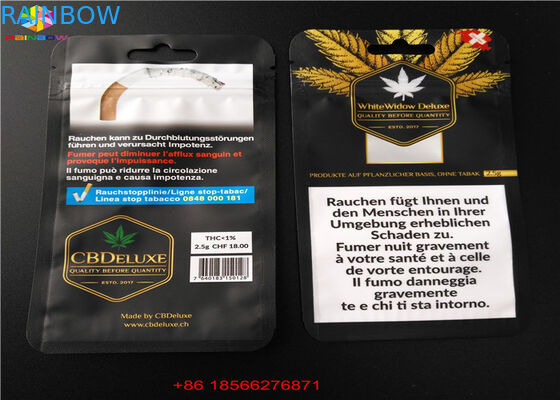 Sachet en aluminium stratifié par sacs en plastique de Packa de boursouflure de CBD GUMMIES avec la fenêtre