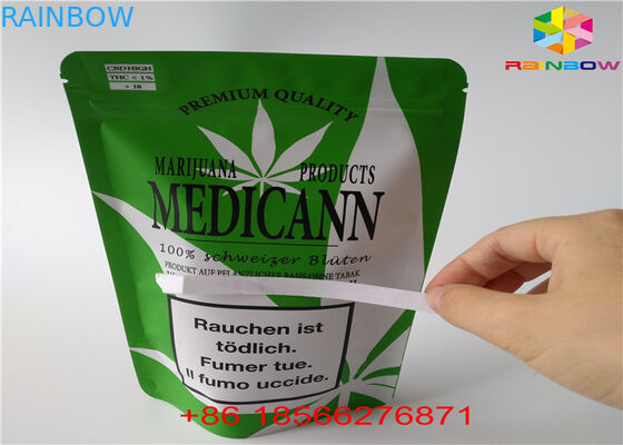 Sachet en aluminium stratifié par sacs en plastique de Packa de boursouflure de CBD GUMMIES avec la fenêtre