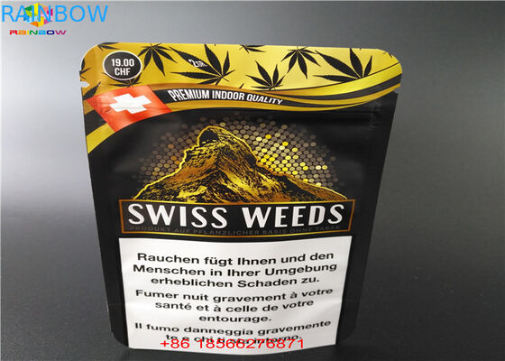 Le papier d'aluminium de tirette de preuve d'enfant tiennent la poudre de sucre de Packingfor de cartouche de la poche CBD/