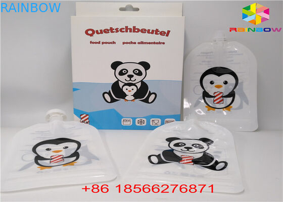 Les sacs liquides réutilisables de bec, tiennent des poches avec le bec de jus d'aluminium de Doypack de chapeau