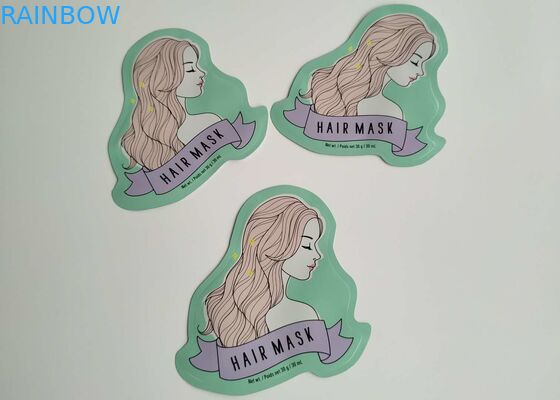 Le cosmétique en plastique de forme de papier d'aluminium de gousset spécial de côté met en sac l'emballage facial de masque de feuille