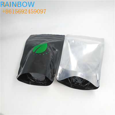 Sacs à thé en plastique olographes empaquetant le sac de nourriture d'Eco de café avec un clair latéral